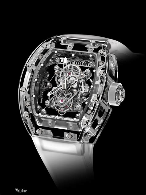 richard mille red sapphire|Richard Mille clear watch.